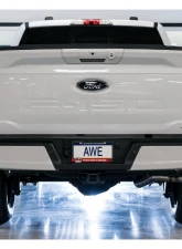 AWE Tuning 0FG Dual Side Exit Exhaust | 3" Diameter | 4.5" Dual Chrome Silver Tips Ford F-150 2021-2025                                     - 3015-22067 - Image 3