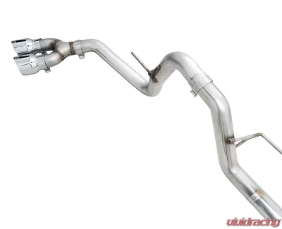 AWE Tuning 0FG Dual Side Exit Exhaust | 3" Diameter | 4.5" Dual Chrome Silver Tips Ford F-150 2021-2025 - 3015-22067