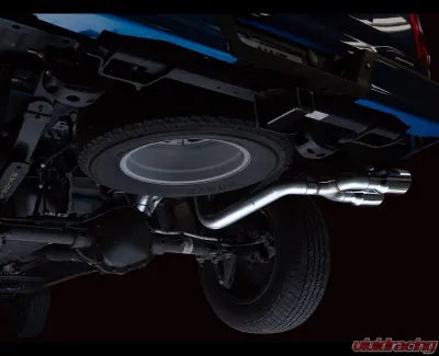 AWE Tuning 0FG Dual Side Exit Exhaust | 3" Diameter | 4.5" Dual Chrome Silver Tips Ford F-150 2021-2025 - 3015-22067