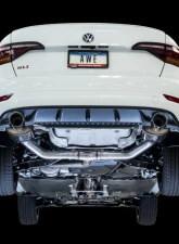 AWE Tuning Touring Edition Exhaust | 3" Diameter | 4" Dual Chrome Silver Tips Volkswagen Jetta GLI 2019-2021                                     - 3015-22070 - Image 2