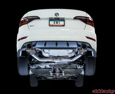 AWE Tuning Touring Edition Exhaust | 3" Diameter | 4" Dual Chrome Silver Tips Volkswagen Jetta GLI 2019-2021 - 3015-22070