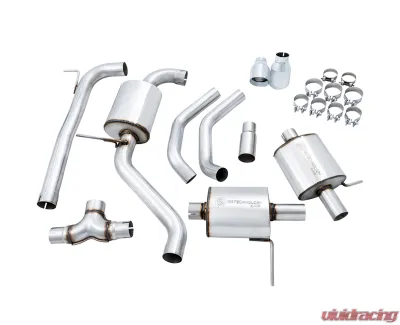 AWE Tuning Touring Edition Exhaust | 3" Diameter | 4" Dual Chrome Silver Tips Volkswagen Jetta GLI 2019-2021 - 3015-22070