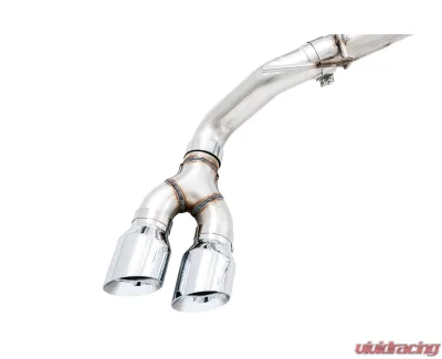 AWE Tuning 0FG Exhaust | 3" Diameter | with BashGuard | 4.5" Dual Chrome Silver Tips Ford Ranger 2019-2023 - 3015-22072