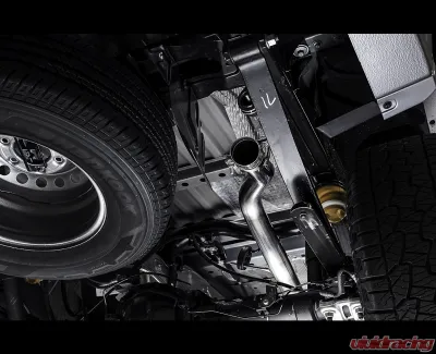 AWE Tuning 0FG Exhaust | 3" Diameter | with BashGuard | 4.5" Dual Chrome Silver Tips Ford Ranger 2019-2023 - 3015-22072