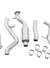 AWE Tuning 0FG Cat Back Exhaust | 3" Diameter | 5" Chrome Silver Tip Ford Bronco 2021-2025                                     - 3015-22789 - Image 4