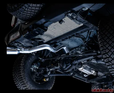 AWE Tuning 0FG Cat Back Exhaust | 3" Diameter | 5" Chrome Silver Tip Ford Bronco 2021-2025 - 3015-22789