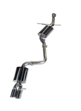AWE Tuning Touring Edition Exhaust | 2.5" Diameter | Single Side | 3.54" Dual Diamond Black Tips Audi A4 Quattro 2009-2014                                     - 3015-23010 - Image 2