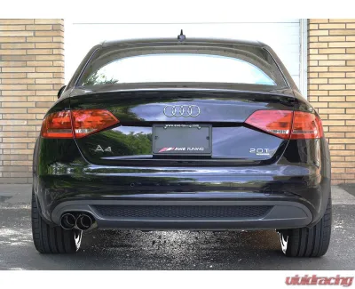 AWE Tuning Touring Edition Exhaust | 2.5" Diameter | Single Side | 3.54" Dual Diamond Black Tips Audi A4 Quattro 2009-2014 - 3015-23010