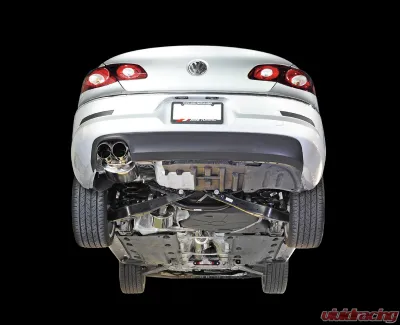 AWE Tuning Touring Edition Performance Exhaust for Volkswagen CC 2009-2015, 2.5" Black Tips - 3015-23014