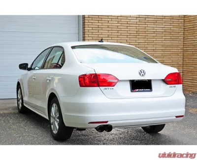 AWE Tuning Touring Edition Exhaust | 2.5" Diameter | 3.54" Dual Diamond Black Tips Volkswagen Jetta 2011-2013 - 3015-23052
