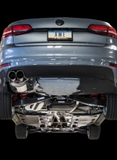AWE Tuning Touring Edition Exhaust | 2.5" Diameter | 3.54" Dual Diamond Black Tips Volkswagen Jetta 2016-2018                                     - 3015-23056 - Image 2