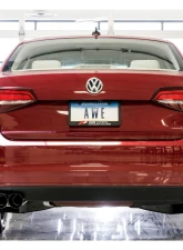 AWE Tuning Touring Edition Exhaust | 2.5" Diameter | 3.54" Dual Diamond Black Tips Volkswagen Jetta 2016-2018                                     - 3015-23056 - Image 4