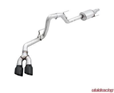AWE Tuning 0FG Single Exit Exhaust | 3" Diameter | 4.5" Dual Diamond Black Tips Ford F-150 2015-2020 - 3015-23058