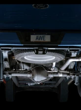 AWE Tuning 0FG Dual Side Exit Exhaust | 3" Diameter | 4.5" Dual Diamond Black Tips Ford F-150 2021-2025                                     - 3015-23059 - Image 9