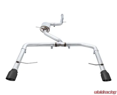 AWE Tuning Track Edition Exhaust | Resonated | 3" Diameter | 4" Dual Diamond Black Tips Volkswagen Jetta GLI 2019-2021 - 3015-23060