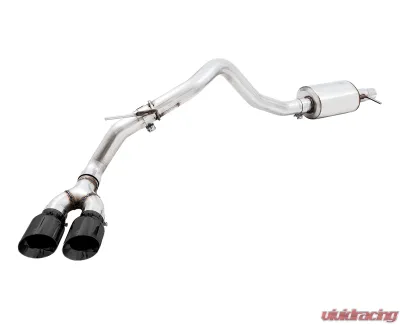 AWE Tuning 0FG Exhaust | 3" Diameter | with BashGuard | 4.5" Dual Diamond Black Tips Ford Ranger 2019-2023 - 3015-23064