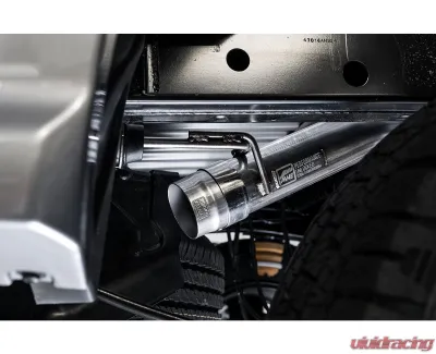AWE Tuning 0FG Exhaust | 3" Diameter | with BashGuard | 4.5" Dual Diamond Black Tips Ford Ranger 2019-2023 - 3015-23064