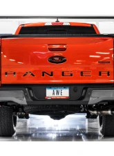 AWE Tuning 0FG Exhaust | 3" Diameter | with BashGuard | 4.5" Dual Diamond Black Tips Ford Ranger 2019-2023                                     - 3015-23064 - Image 5