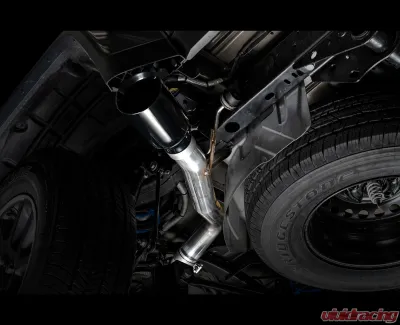 AWE Tuning Tread Edition Cat Back Single-Side Exhaust | 3" Diameter | 5" Dual Diamond Black Tip Jeep Gladiator 2020-2024 - 3015-23103