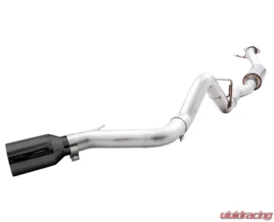AWE Tuning 0FG Cat Back Exhaust | 3" Diameter | 5" Diamond Black Single Tip Ford Bronco 2021-2025 - 3015-23789