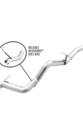 AWE Tuning 0FG Cat Back Exhaust | 3" Diameter | 5" Diamond Black Single Tip Ford Bronco 2021-2025                                     - 3015-23789 - Image 3