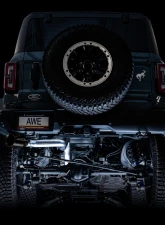 AWE Tuning 0FG Cat Back Exhaust | 3" Diameter | 5" Diamond Black Single Tip Ford Bronco 2021-2025                                     - 3015-23789 - Image 7