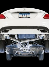 AWE Tuning Touring Edition Exhaust | 2.5" Diameter | OE Tips Mercedes-Benz C400 4Matic 2015-2015                                     - 3015-31012 - Image 3