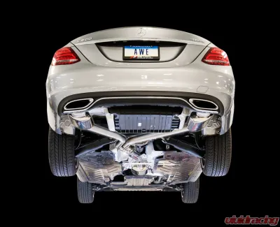 AWE Tuning Touring Edition Exhaust | 3" Diameter | OE Tips Mercedes-Benz C300 2015-2023|Mercedes-Benz C200 Sport 2016-2016 - 3015-31014