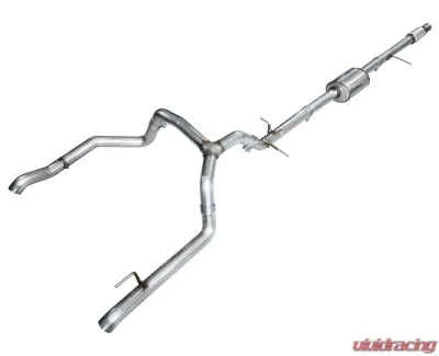 AWE Tuning 0FG Cat Back Split Rear Exit Exhaust | 3" Diameter | OE Tips Chevrolet Silverado 1500 2019-2024|GMC Sierra 1500 Limited 2022-2022 - 3015-31200