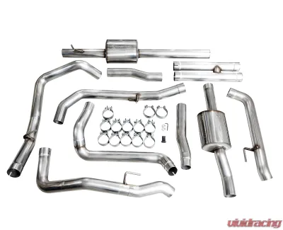 AWE Tuning 0FG Cat Back Split Rear Exit Exhaust | 3" Diameter | OE Tips Chevrolet Silverado 1500 2019-2024|Chevrolet Silverado 1500 2020-2021 - 3015-31202