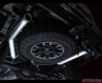AWE Tuning 0FG Cat Back Exhaust | 3" Diameter | Dual Bashguard | No Tips Chevrolet Silverado 1500 2022-2025|GMC Sierra 1500 2022-2025 - 3015-31972