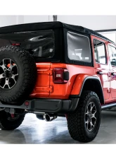 AWE Tuning Tread Edition Axle Back Dual Exhaust for Jeep Wrangler 2018-2025, 3" Chrome Tips                                     - 3015-32001 - Image 2