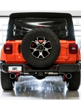 AWE Tuning Tread Edition Axle Back Dual Exhaust for Jeep Wrangler 2018-2025, 3" Chrome Tips                                     - 3015-32001 - Image 3