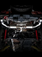 AWE Tuning Tread Edition Axle Back Dual Exhaust for Jeep Wrangler 2018-2025, 3" Chrome Tips                                     - 3015-32001 - Image 6