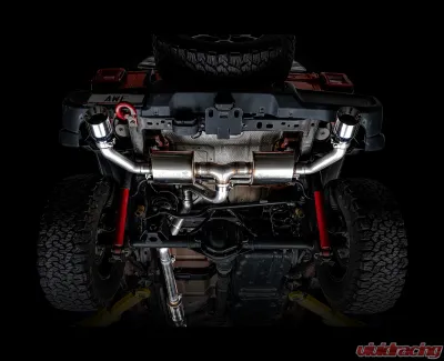AWE Tuning Tread Edition Axle Back Dual Exhaust for Jeep Wrangler 2018-2025, 3" Chrome Tips - 3015-32001