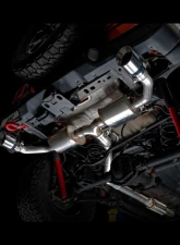 AWE Tuning Tread Edition Axle Back Dual Exhaust for Jeep Wrangler 2018-2025, 3" Chrome Tips                                     - 3015-32001 - Image 7