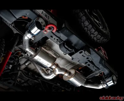 AWE Tuning Tread Edition Axle Back Dual Exhaust for Jeep Wrangler 2018-2025, 3" Chrome Tips - 3015-32001
