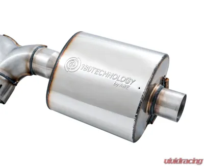 AWE Tuning Tread Edition Axle Back Dual Exhaust for Jeep Wrangler 2018-2025, 3" Chrome Tips - 3015-32001