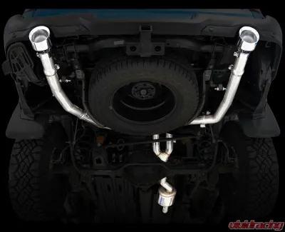 AWE Tuning 0FG Dual Rear Exit Cat Back | 3" Diameter | 5" Dual Chrome Silver Tips Ram 1500 2011-2018 - 3015-32002