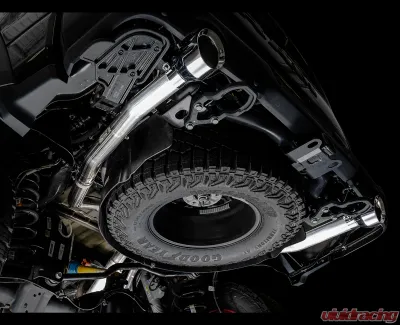 AWE Tuning 0FG Cat Back Exhaust | 3" Diameter | 5" Dual Chrome Silver Tips Ram 1500 2021-2024 - 3015-32004