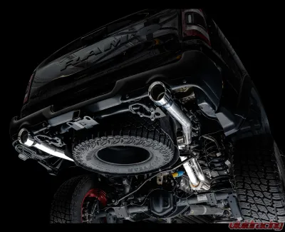 AWE Tuning 0FG Cat Back Exhaust | 3" Diameter | 5" Dual Chrome Silver Tips Ram 1500 2021-2024 - 3015-32004