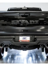 AWE Tuning 0FG Cat Back Exhaust | 3" Diameter | 5" Dual Chrome Silver Tips Ram 1500 2021-2024                                     - 3015-32004 - Image 8