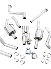 AWE Tuning 0FG Cat Back Exhaust | 3" Diameter | 5" Dual Chrome Silver Tips Ram 1500 2021-2024                                     - 3015-32004 - Image 16