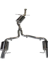 AWE Tuning Touring Edition Exhaust | 2.5" Diameter | 4.5" Dual Outlet Chrome Silver Tips Audi allroad 2013-2016                                     - 3015-32016 - Image 2
