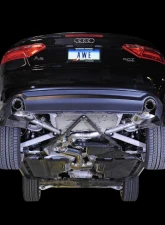 AWE Tuning Touring Edition Exhaust | 2.5" Diameter | 3.54" Dual Chrome Silver Tips Audi A5 Quattro 2010-2015                                     - 3015-32022 - Image 2