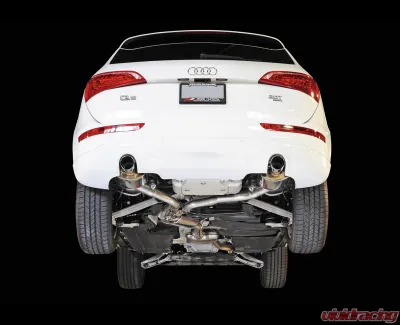 AWE Tuning Touring Edition Exhaust | 2.5" Diameter | 3.54" Dual Chrome Silver Tips Audi Q5 2010-2017 - 3015-32026
