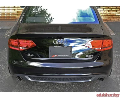 AWE Tuning Touring Edition Exhaust | 2.5" Diameter | 3.54" Dual Chrome Silver Tips Audi A4 Quattro 2009-2014 - 3015-32030