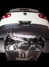 AWE Tuning Performance Exhaust | 2.5" Diameter | 2.5" Dual Chrome Silver Tips Volkswagen GTI 2006-2009                                     - 3015-32038 - Image 2