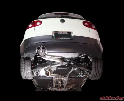 AWE Tuning Performance Exhaust | 2.5" Diameter | 2.5" Dual Chrome Silver Tips Volkswagen GTI 2006-2009 - 3015-32038