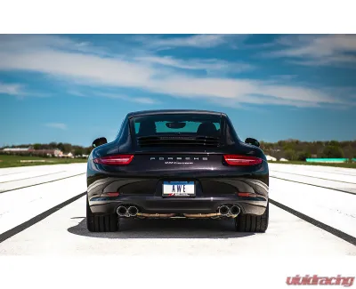 AWE Tuning Performance Exhaust | 2.5" Diameter | 3.54" Quad Chrome Silver Tips Porsche 911 Carrera 4 2012-2016 - 3015-32044